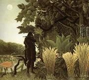 Henri Rousseau The slangenbezweerder painting
